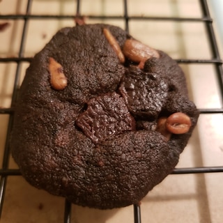 チョコとくるみのブラックココアクッキー